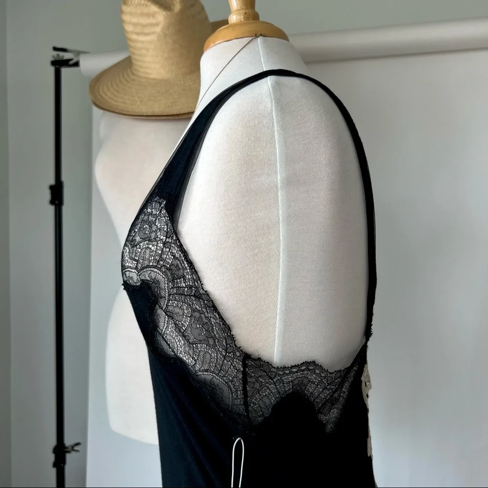 ON HOLD 🤍 LA PERLA VINTAGE BLACK LACE DETAILED MAXI DRESS - Picture 5 of 9